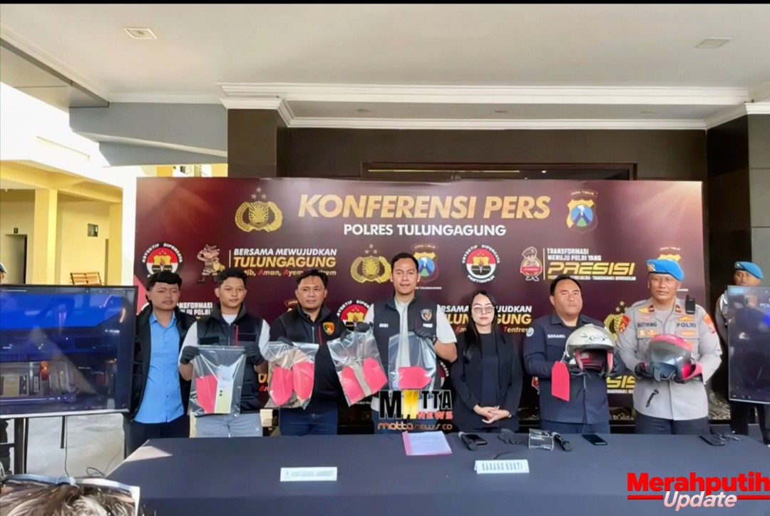 Beraksi di 20 TKP, Dua Jambret Lintas Wilayah Digulung Polres Tulungagung